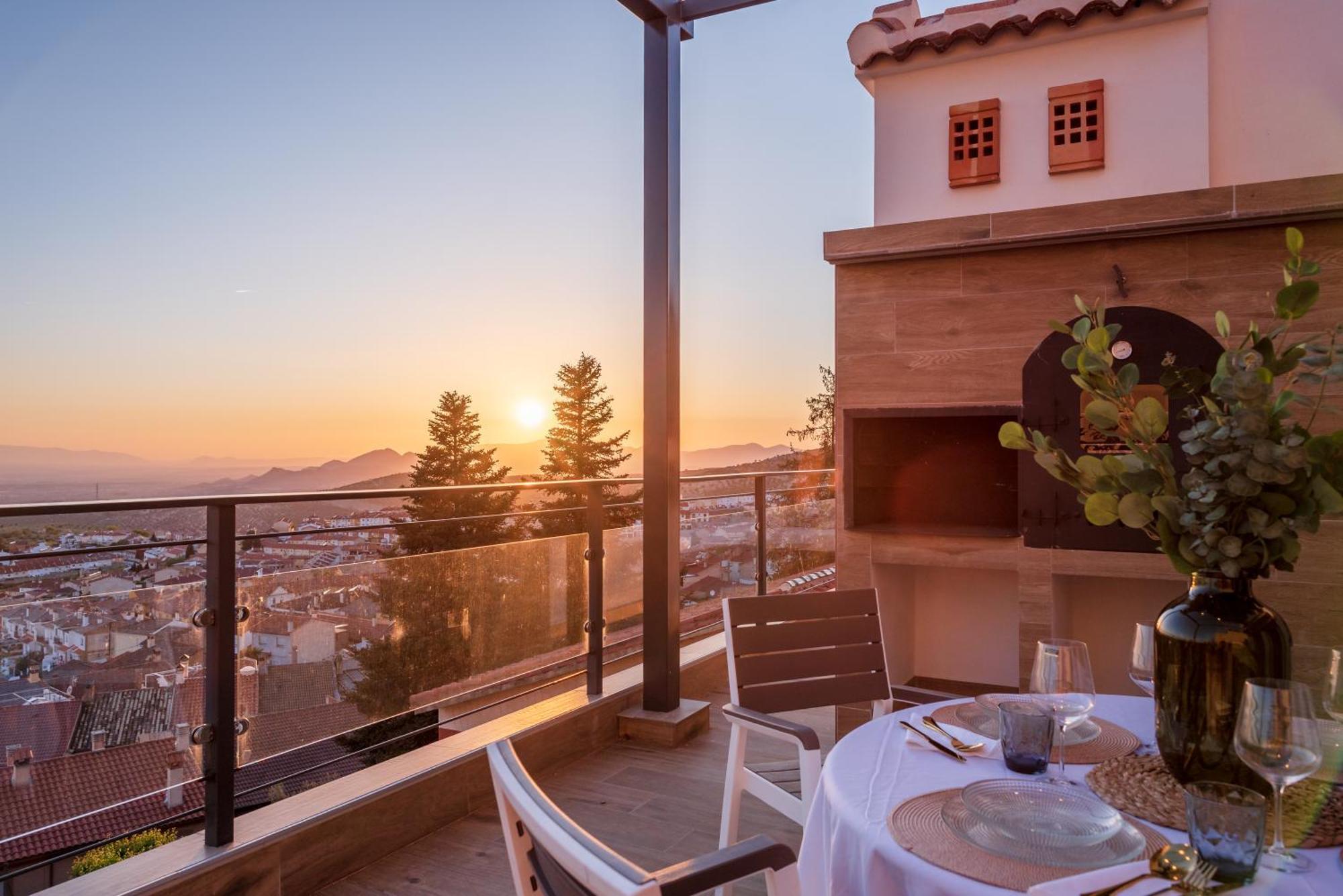 Villa Casa Penalisa Con Jacuzzi, Barbacoa, Chimenea Y Vistas Panoramicas A Granada Alfacar Exterior foto